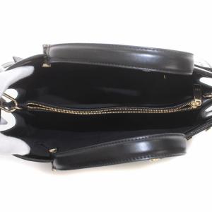 FURLA トートバッグ ショルダーバッグ 2WAY クロコ 型押し 黒 ブラック