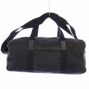 DIOR HOMME ボストンバッグ ショルダーバッグ ハンド 2WAY レザー ロゴ ブラック