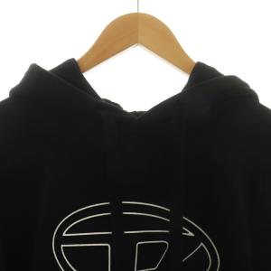 DIESEL パーカー スウェット プルオーバー ビックオーバルロゴ S 黒 ブラック Ａ03791 GY18