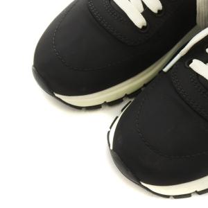 PRADA 1E552L スニーカー ロゴ ナイロン 35 ブラック ホワイト