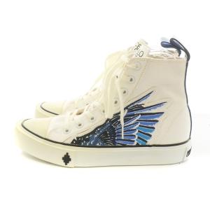 Marcelo Burlon ハイカットスニーカー サイドジップ ウィング 42 27cm 白 ホワイト GY19