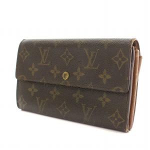 LOUIS VUITTON ポルトフォイユ・サラ 長財布 二つ折り モノグラム PVC 茶 ブラウン MI0993