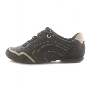 Salvatore Ferragamo スニーカー シューズ レザー スエード 5.5 23.5?p 黒 ブラック 2836