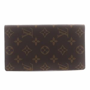 LOUIS VUITTON モノグラム ポルト カルト クレディ 二つ折り財布 長財布 札入れ カードケース レザー 茶 ブラウン M60825