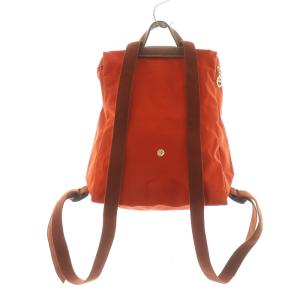 Longchamp ル プリアージュ LE PLIAGE リュックサック バックパック ナイロン ゴールドロゴ オレンジ 1699 GY11