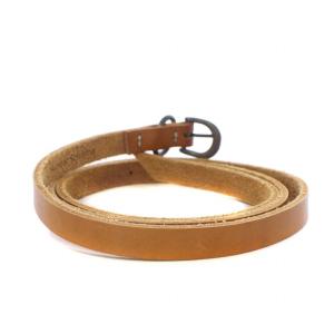 Hender Scheme ベルト ハトメ レザー スエード 茶 ブラウン