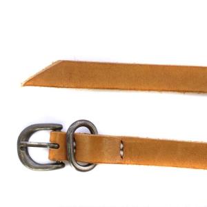 Hender Scheme ベルト ハトメ レザー スエード 茶 ブラウン