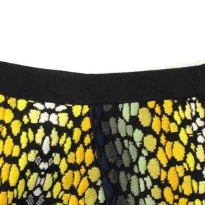 FENDI イタリア製 フレアスカート ひざ丈 レオパード ヒョウ柄 イージー 38 M マルチカラー