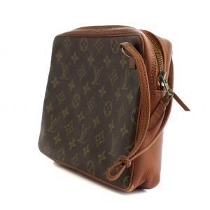 LOUIS VUITTON スポーツ クラッチバッグ セカンドバッグ モノグラム PVC レザー 茶 ブラウン