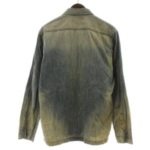RRL デニムシャツ S ユーズド加工 ブルー