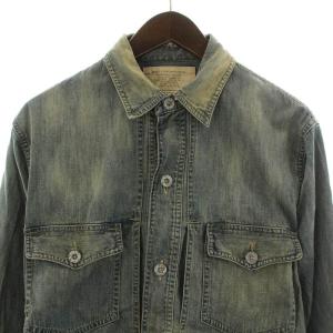 RRL デニムシャツ S ユーズド加工 ブルー