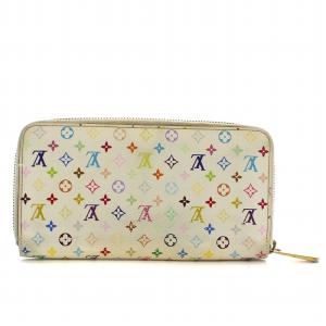 LOUIS VUITTON M60241 ジッピーウォレット モノグラム ブロン リッチ 長財布 PVC ホワイト