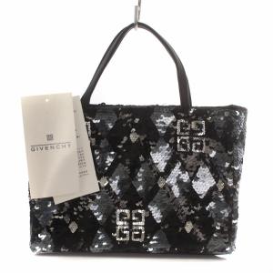 GIVENCHY ハンドバッグ ミニバッグ スパンコール グリッター ロゴ 黒 ブラック