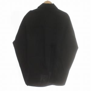 MIHARA YASUHIRO シャツ 長袖 ステンカラー 変形デザイン F 黒 ブラック