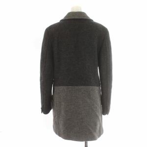 ヴェルサーチチェスターロングコートウールグレー灰色VERSACE