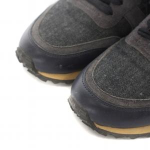 VALENTINO スニーカー シューズ ロックスタッズ デニム生地 スエード 38 25.0cm 紺 ネイビー