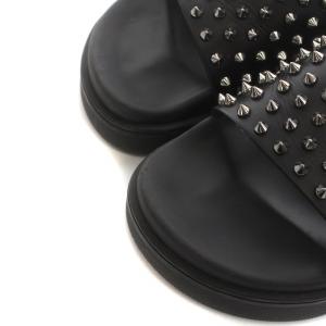 Christian Louboutin POOL FUN FLAT CALF シャワーサンダル スタッズ シルバー金具 42