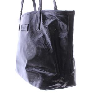 MACKINTOSH REW リュートートバッグ ラミネート加工 総柄 レザー ロゴパッチ 黒 ブラック