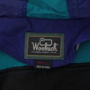 WOOLRICH ヴィンテージ アノラック パーカー プルオーバー ナイロン L 黒 ブラック 紫 パープル