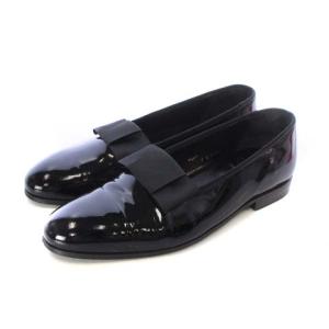 Crockett & Jones 9217-9815-01 オペラパンプス ドレスシューズ パテントレザー エナメル 7 ブラック