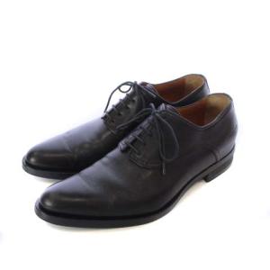 GIVENCHY ビジネスシューズ レザー ラウンドトゥ レースアップ 外羽根 42 27cm 黒 ブラック