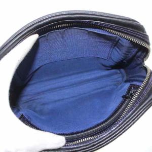 KENZO セカンドバッグ クラッチバッグ レザー ロゴ フリンジ 黒 ブラック