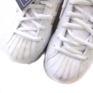 adidas BRADY WO ゴルフシューズ スニーカー レザー ローカット ロゴ 刺繍 US8.5 25cm 白 ホワイト