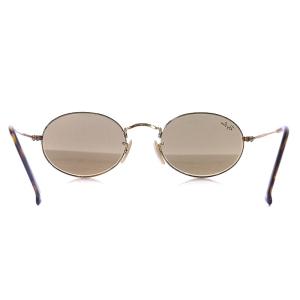 Ray-Ban サングラス 眼鏡 アイウェア 楕円形 フルリム オーバル メタル ミラーレンズ 5121 145 ゴールドカラー RB3547-N