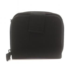 PRADA 二つ折り財布 ロゴ 三角プレート ナイロン 黒 ブラック