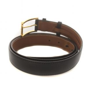 J.M.WESTON ベルト ハトメ レザー 黒 ブラック L-100