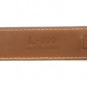 J.M.WESTON ベルト ハトメ レザー 黒 ブラック L-100