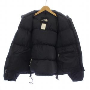 THE NORTH FACE 90’s ヴィンテージ NUPTSE JACKET ヌプシ ダウン ジャケット ジップアップ ハイネック ロゴ 刺繍 フード付き