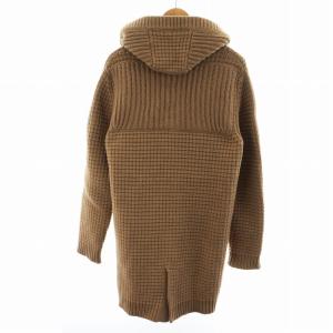 Bark ダッフルコート ロング ニット フード付き トグルボタン 厚手 XS 茶 ブラウン 001253025-0001 GY18