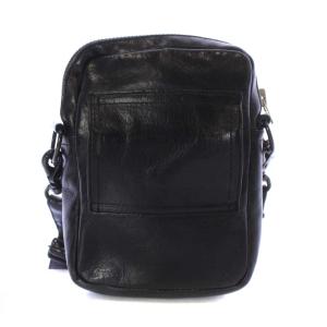 PORTER ショルダー バッグ ウエスト ポーチ レザー ミニ 黒 ブラック