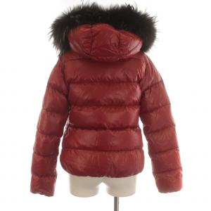 【美品】DUVETICA デュベティカ ADHARA アダラ サイズ38 赤 良品】DUVETICA デュベティカ ADHARA アダラ ダウンジャケット