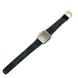 SEIKO 腕時計 ウォッチ クオーツ アナログ 3針 レザーベルト SS スクエア 黒 ブラック 6531-5100