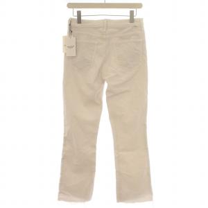 Deuxieme Classe 21SS コーデュロイパンツ 裾カットオフ ジップフライ 28 L 白 ホワイト