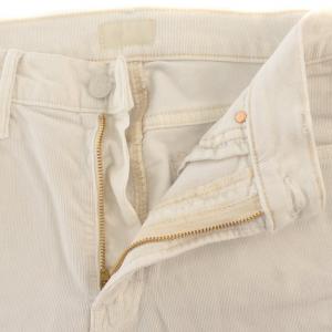 Deuxieme Classe 21SS コーデュロイパンツ 裾カットオフ ジップフライ 28 L 白 ホワイト