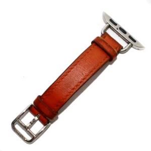 HERMES Y刻印 2020年製 ドゥブルトゥール フォーヴ アップルウォッチ Apple Watch バンド ベルト レザー 38-41mm