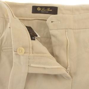 Loro Piana パンツ スキニー スリム ジップフライ イタリア製 36 S ベージュ
