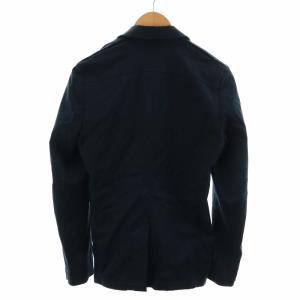 AKM テーラードジャケット 1B シングル 背抜き ストレッチ 裏地迷彩柄 M 紺 ネイビー B066 GY19