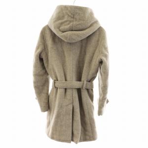 AKM 18AW ロープ コート WRAP ROPE COAT フード アルパカ混 ミドル M ベージュ C051-WOL024-97