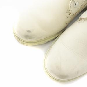 Timberland with ortholite レースアップブーツ ハイカットシューズ 靴 レザー ロゴ 26cm 白 ホワイト A1798