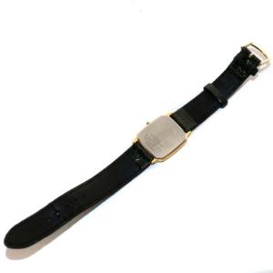 SEIKO ドルチェ DOLCE 腕時計 ウォッチ クオーツ アナログ 3針 スクエア レザーバンド 黒 ブラック ゴールド色 8J41-5000