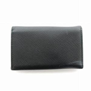 PRADA サフィアーノ キーケース 6連 レザー ロゴ金具 黒 ブラック GY11