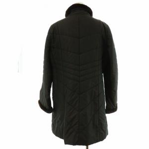 Leilian コート スタンドカラー ミドル ミンクファー 中綿 裏地総柄 11 L 茶 ブラウン IL-0704777 GY18