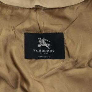 BURBERRY LONDON ヴィンテージ 英国製 バルマカーン コート ステンカラー ロング ノバチェック ライナー付き 48 M位 ベージュ GY22