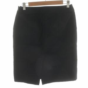 FENDI タイトスカート ひざ丈 コットン ズッカ柄 ズッキーノ 42 M 黒 ブラック GY22