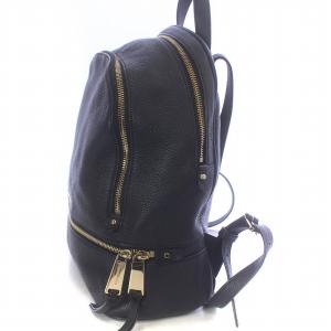 MICHAEL KORS リュックサック デイバッグ バックパック レザー シボ革 ロゴ ゴールドカラー金具 黒 ブラック 30S5GEZB1L