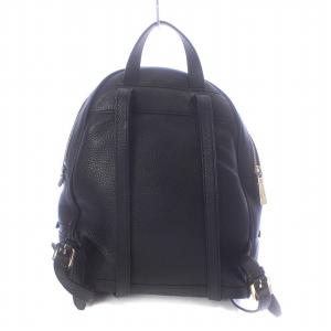 MICHAEL KORS リュックサック デイバッグ バックパック レザー シボ革 ロゴ ゴールドカラー金具 黒 ブラック 30S5GEZB1L